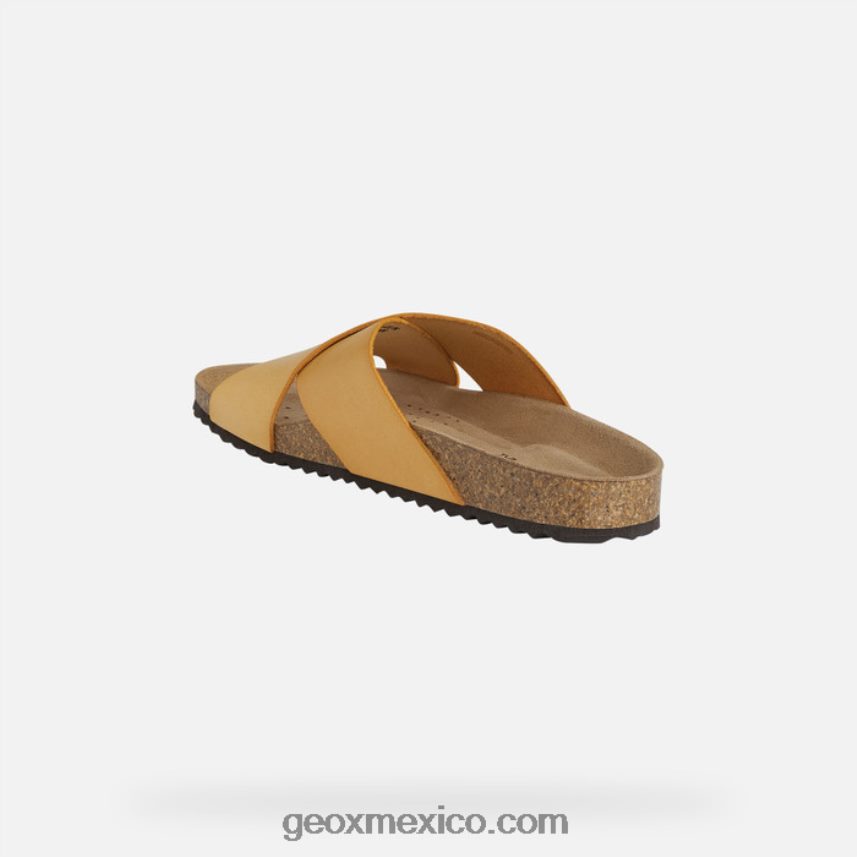 mujer brionia amarillo oscuro Geox L846PZ439