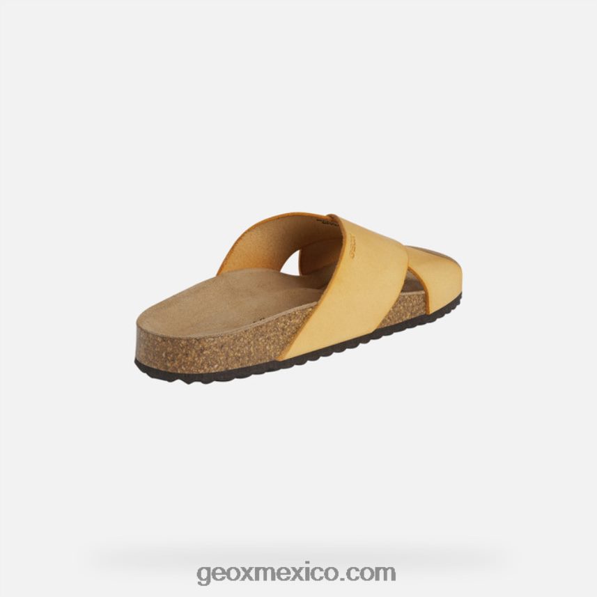 mujer brionia amarillo oscuro Geox L846PZ439