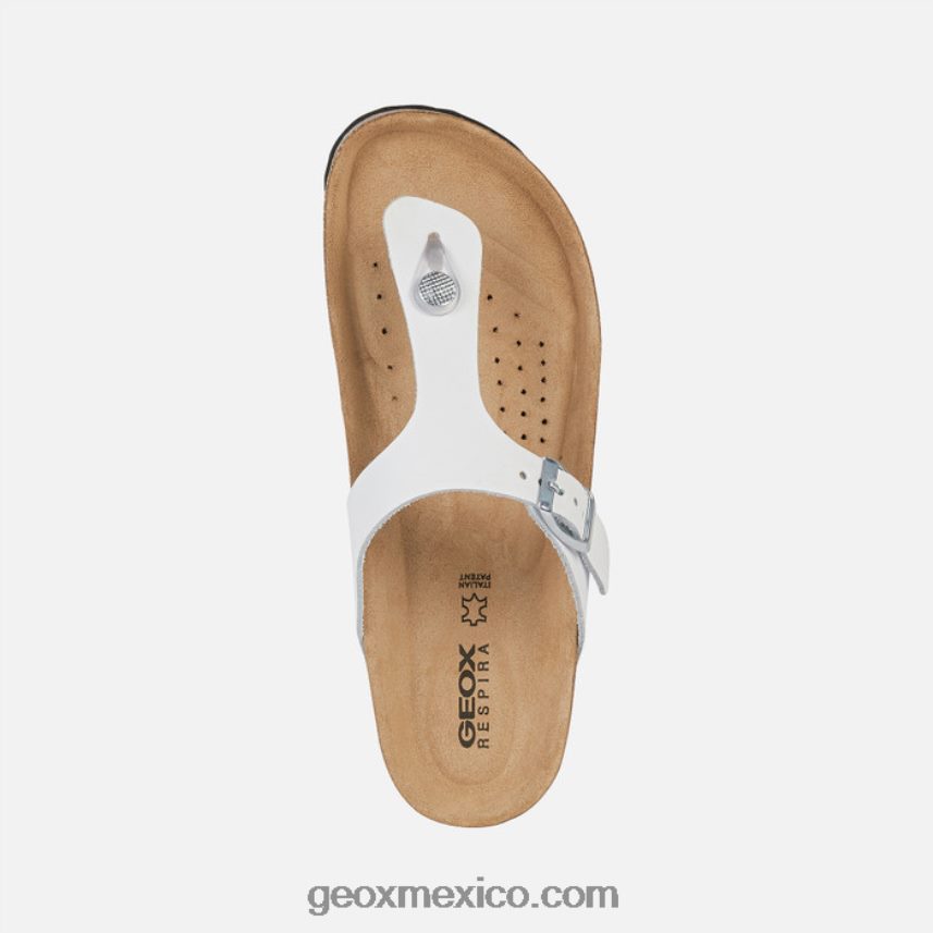 mujer brionia blanco Geox L846PZ610