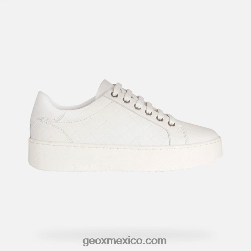 mujer celeste blanco Geox L846PZ58