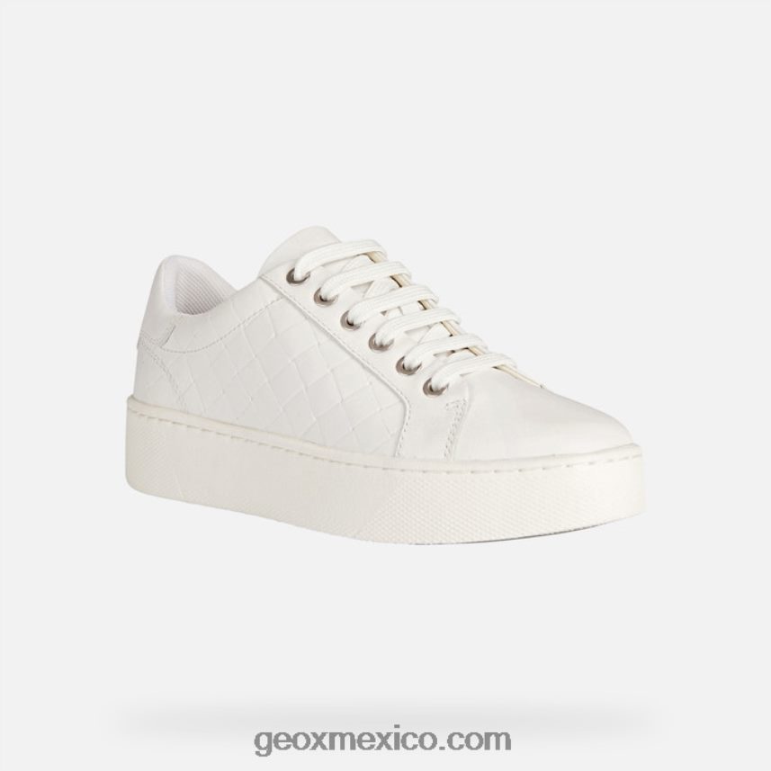 mujer celeste blanco Geox L846PZ58