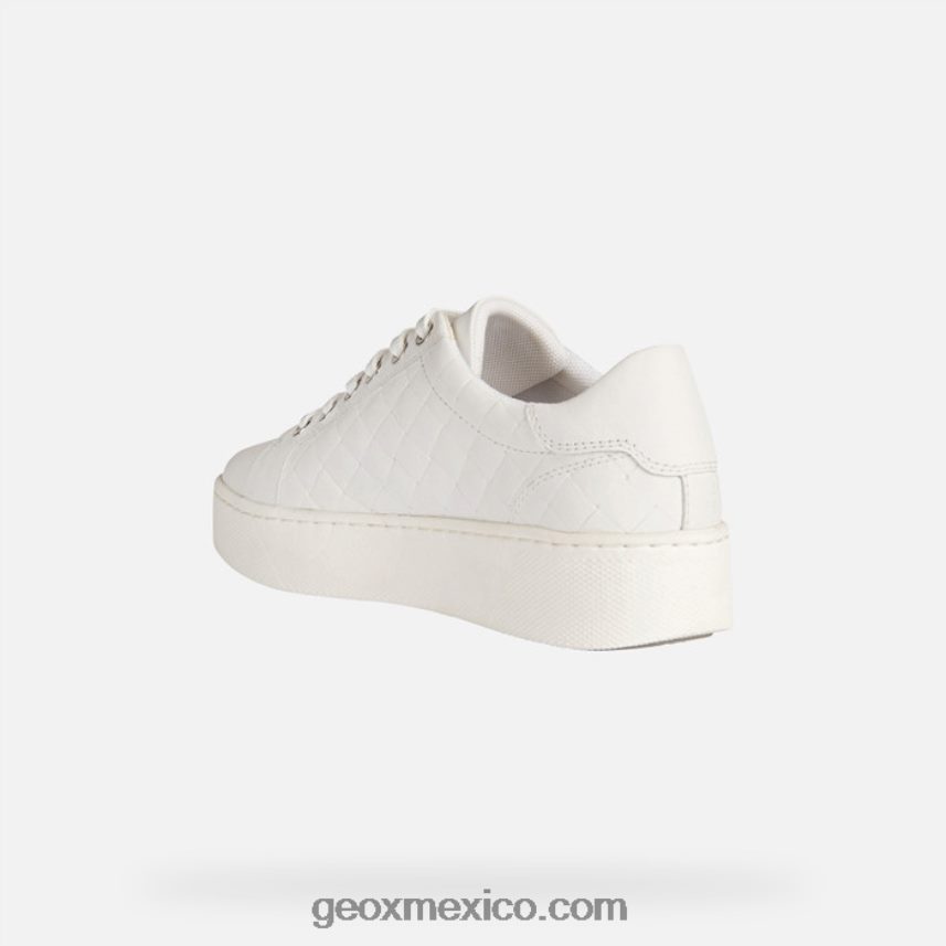 mujer celeste blanco Geox L846PZ58