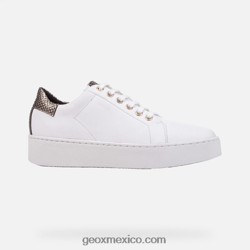 mujer celeste blanco/oro claro Geox L846PZ394