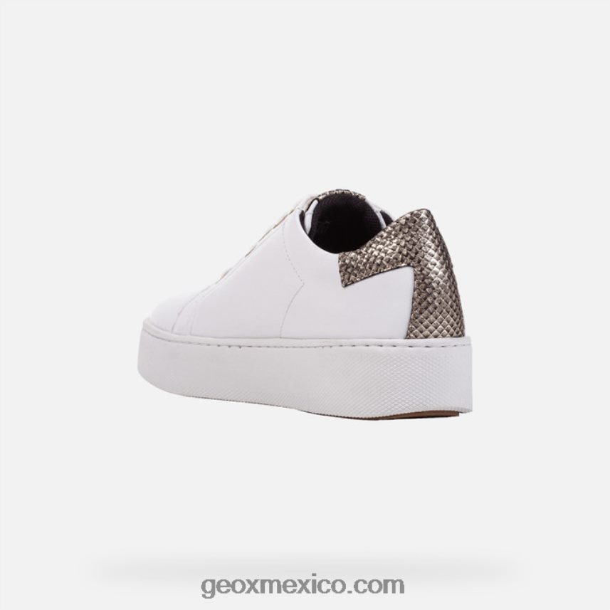 mujer celeste blanco/oro claro Geox L846PZ394