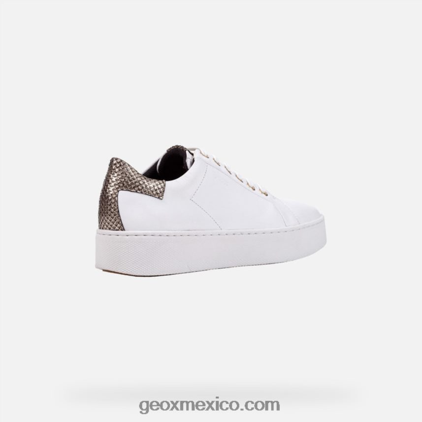 mujer celeste blanco/oro claro Geox L846PZ394