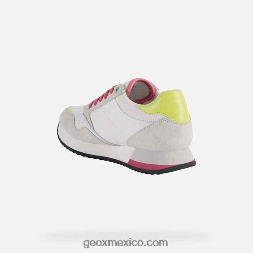 mujer doralea blanco/fucsia flúor Geox L846PZ249