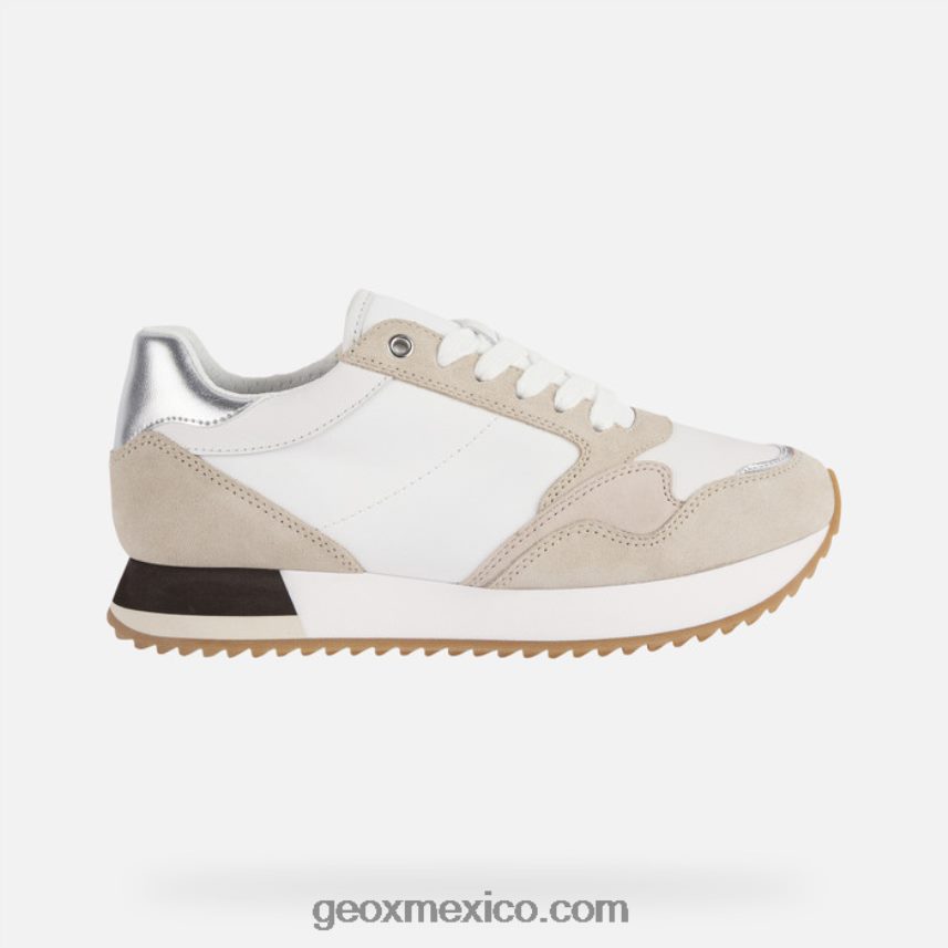 mujer doralea blanco/lt taupe Geox L846PZ250