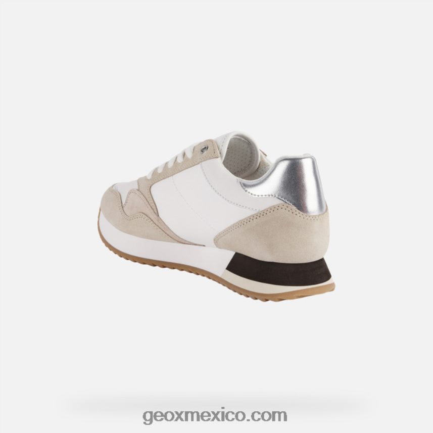 mujer doralea blanco/lt taupe Geox L846PZ250