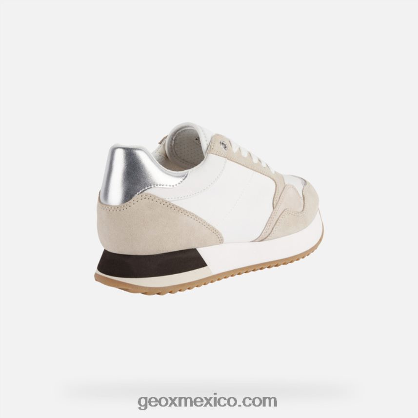 mujer doralea blanco/lt taupe Geox L846PZ250