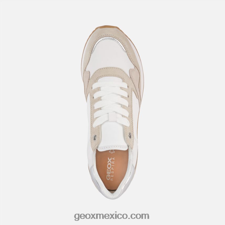 mujer doralea blanco/lt taupe Geox L846PZ250
