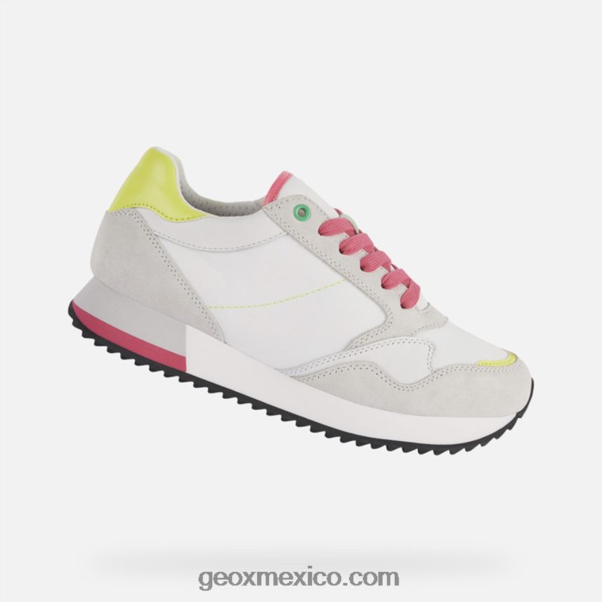 blanco/fucsia flúor