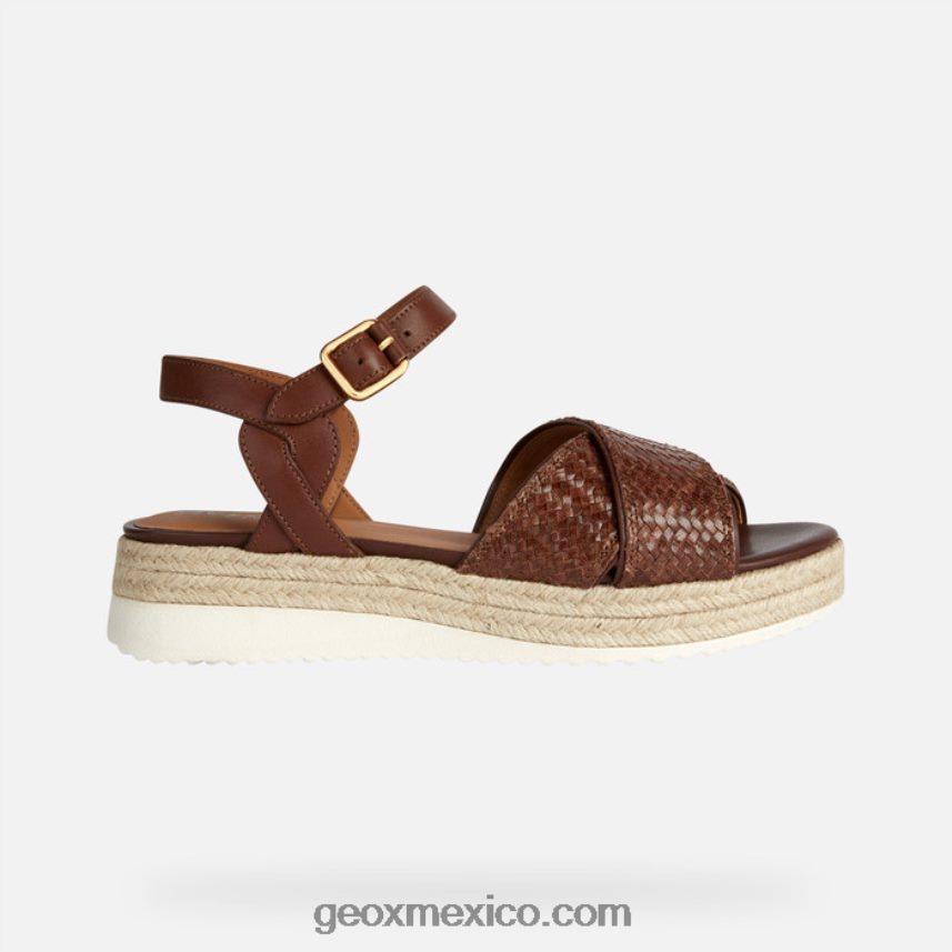 mujer eolia marrón Geox L846PZ168