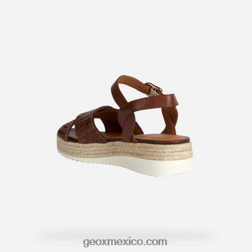 mujer eolia marrón Geox L846PZ168