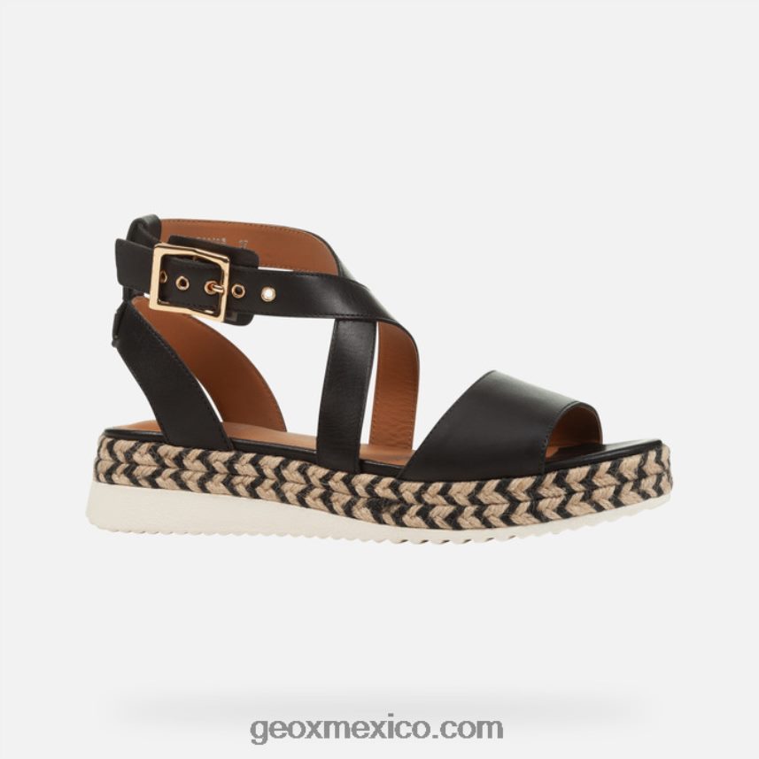 mujer eolia negro Geox L846PZ200