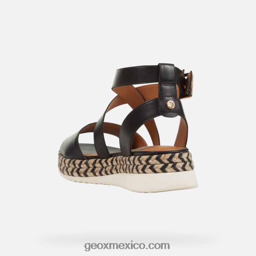 mujer eolia negro Geox L846PZ200