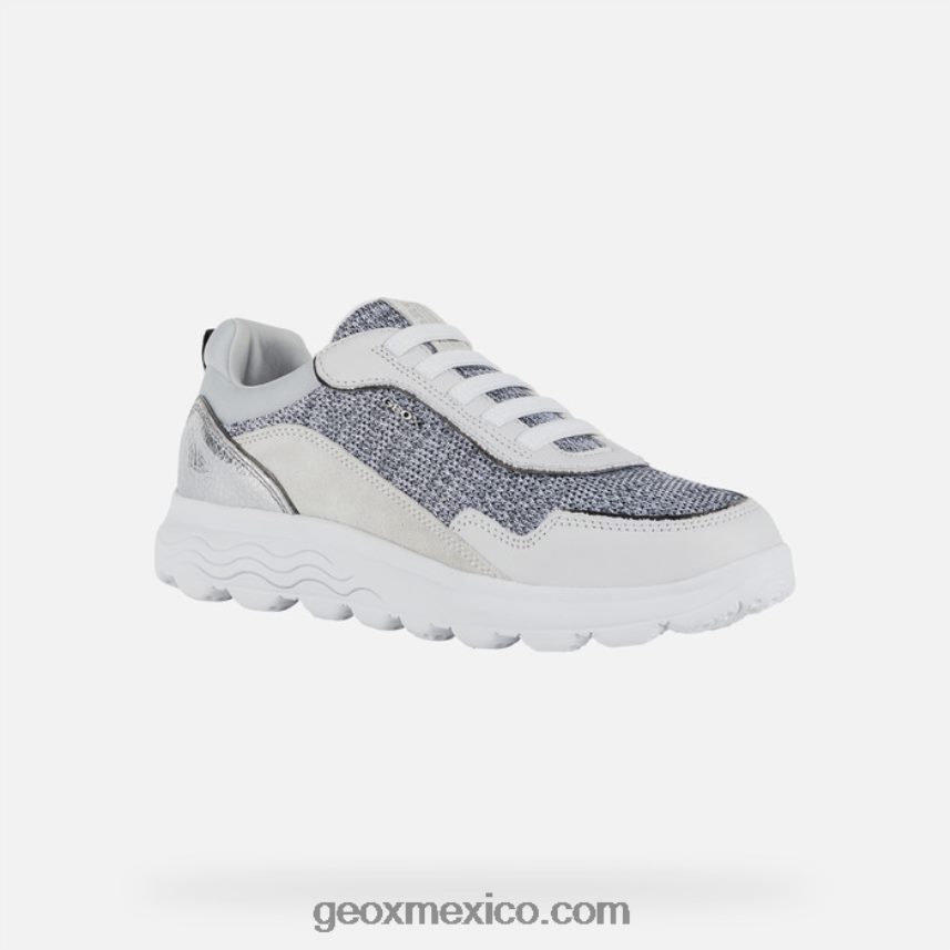 mujer esferica blanco Geox L846PZ19
