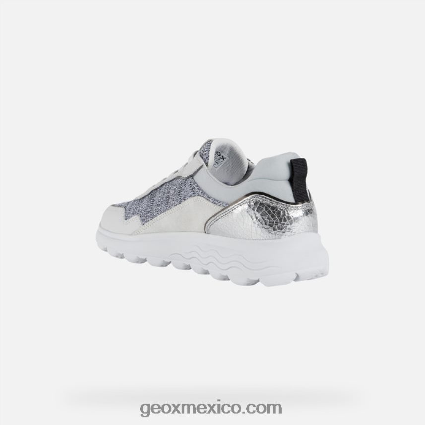 mujer esferica blanco Geox L846PZ19