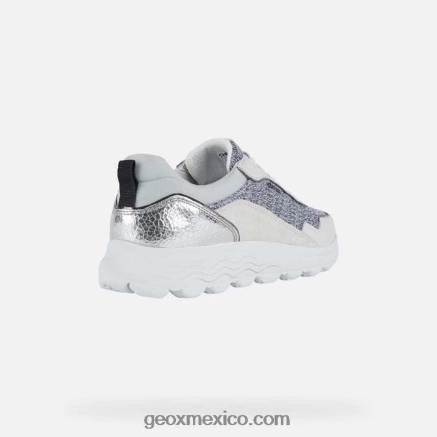 mujer esferica blanco Geox L846PZ19