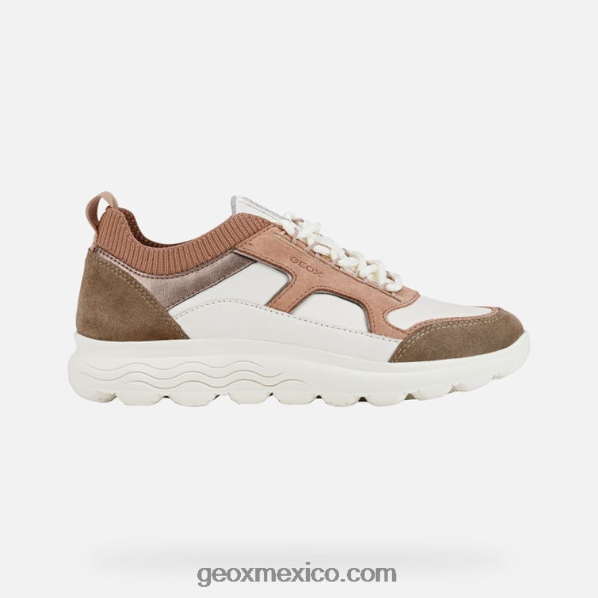 mujer esferica blanco hueso/rosa oscuro Geox L846PZ459