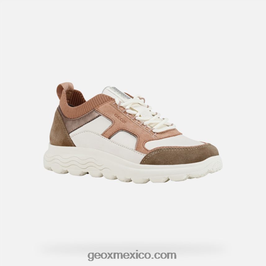 mujer esferica blanco hueso/rosa oscuro Geox L846PZ459