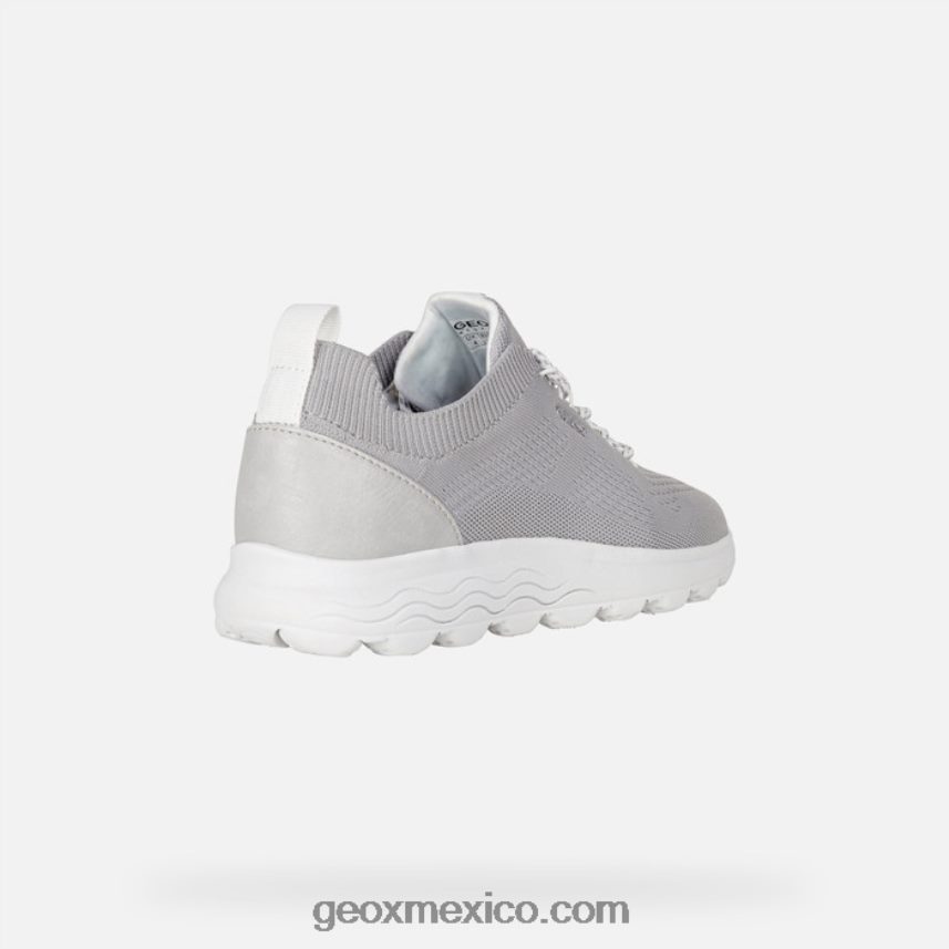 mujer esferica gris claro Geox L846PZ23