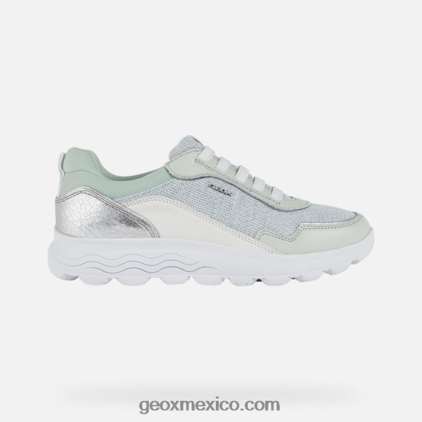 mujer esferica menta/blanco Geox L846PZ1730