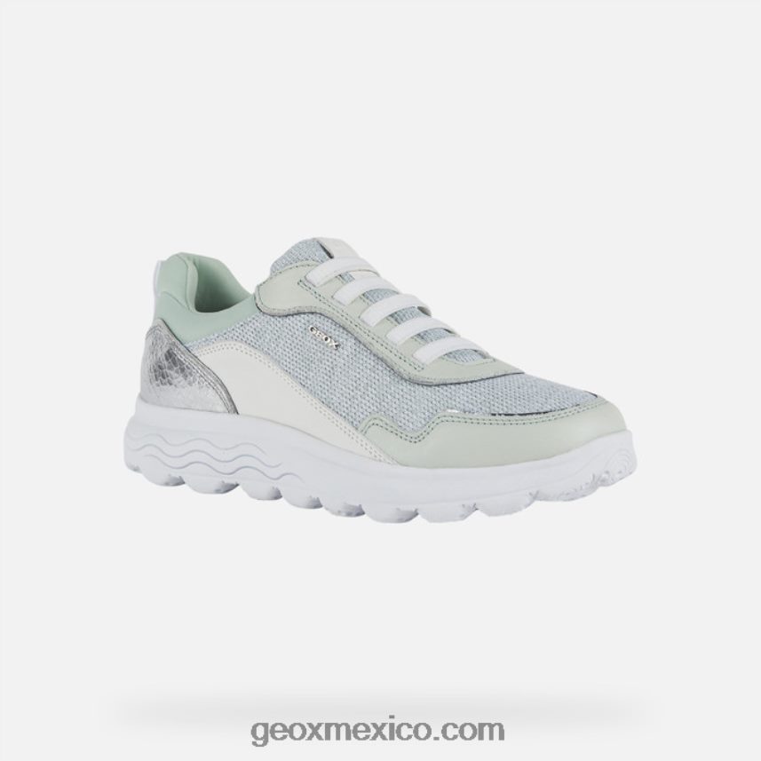 mujer esferica menta/blanco Geox L846PZ1730
