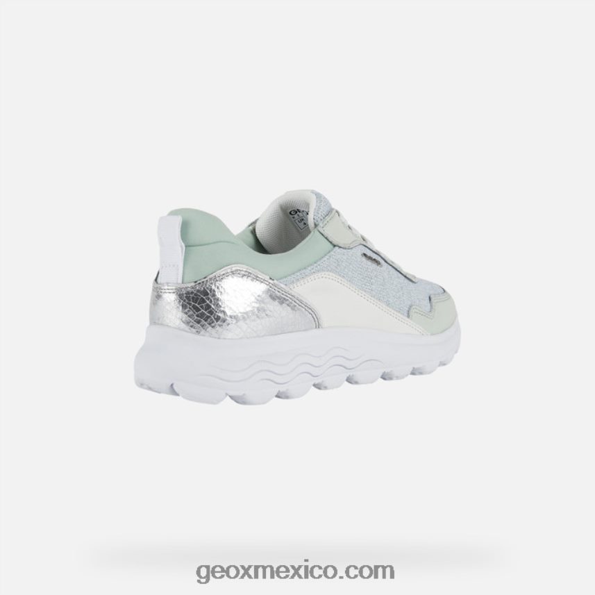 mujer esferica menta/blanco Geox L846PZ1730