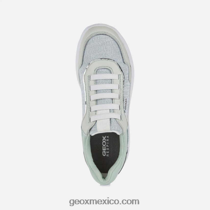 mujer esferica menta/blanco Geox L846PZ1730