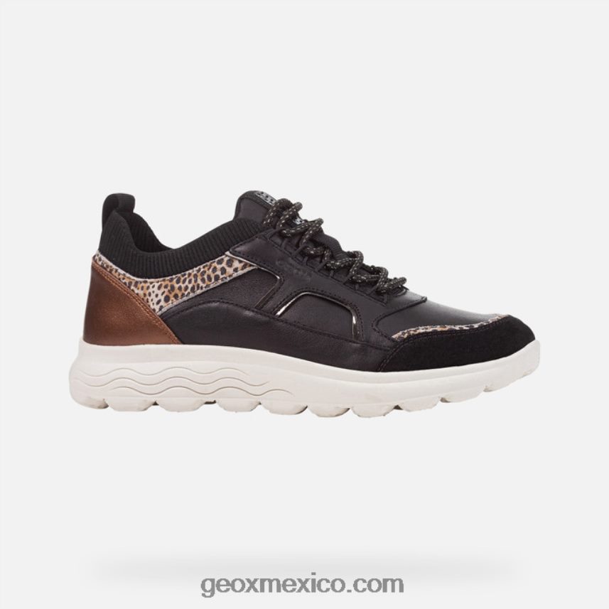 mujer esferica negro/blanco roto Geox L846PZ400