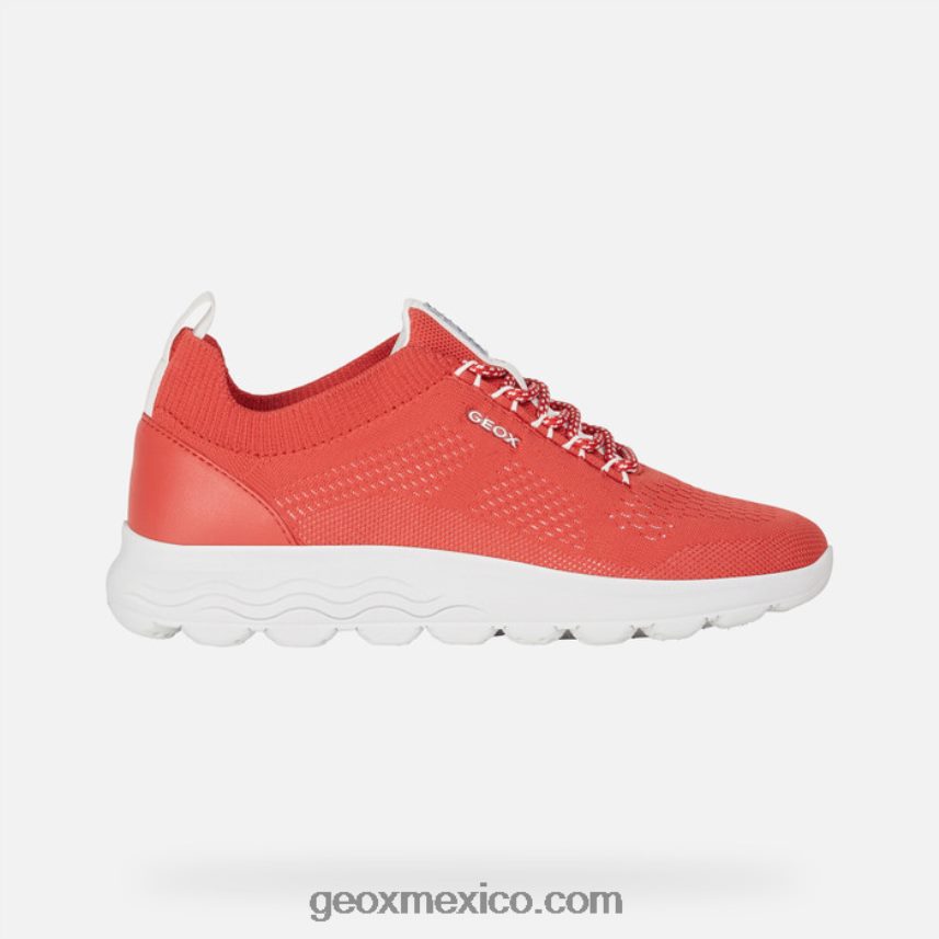 mujer esferica rojo Geox L846PZ29