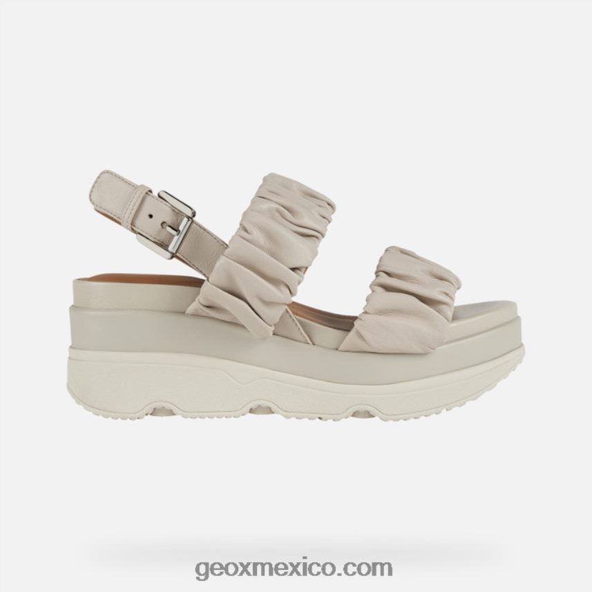 mujer gardenia crema Geox L846PZ469