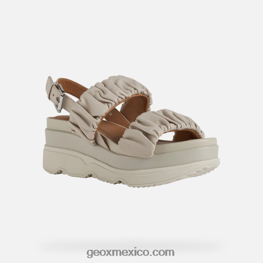 mujer gardenia crema Geox L846PZ469