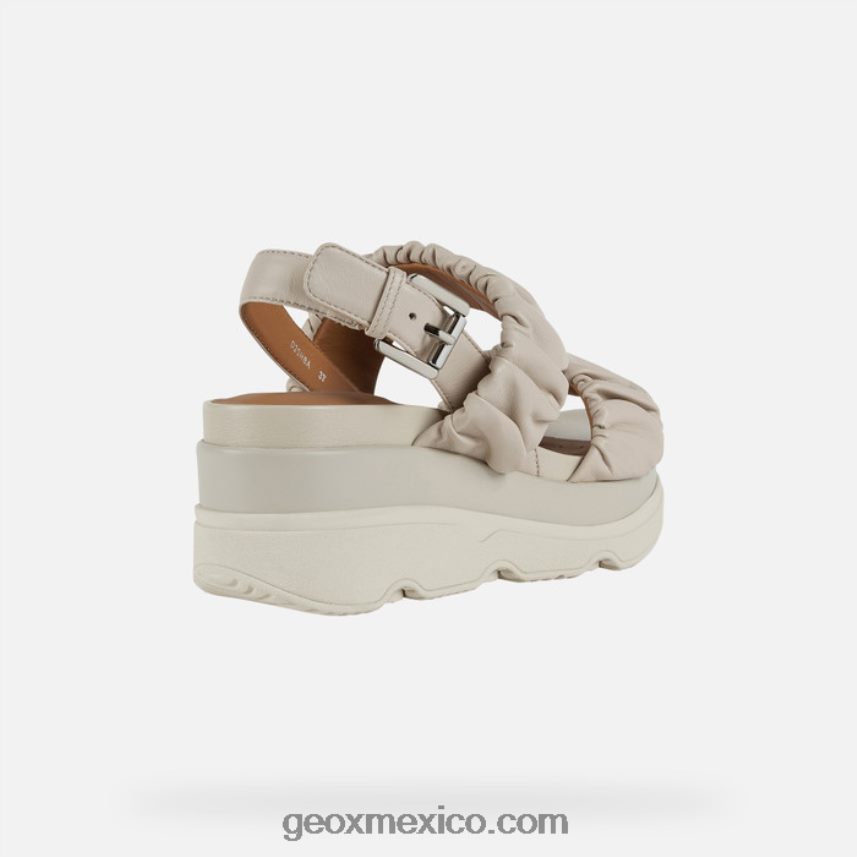 mujer gardenia crema Geox L846PZ469