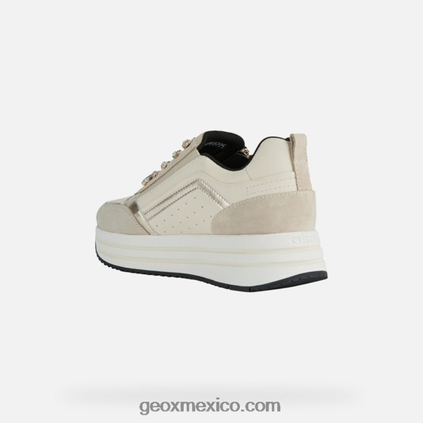 mujer kency marrón claro/crema Geox L846PZ447