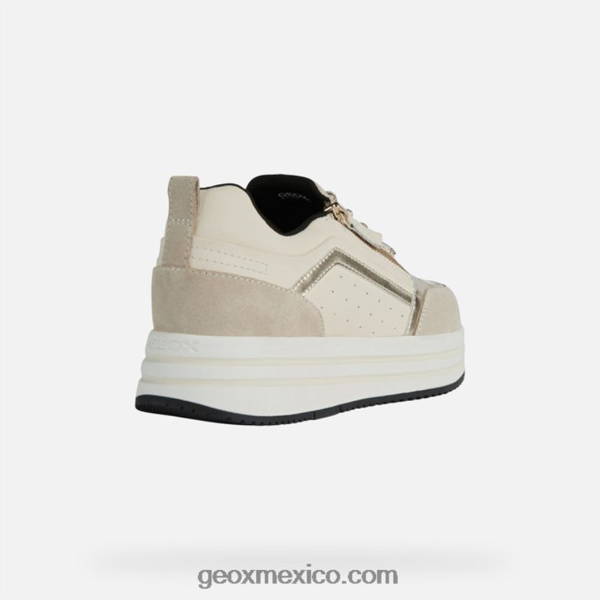 mujer kency marrón claro/crema Geox L846PZ447