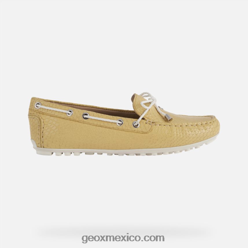 mujer leelyan amarillo claro/blanco Geox L846PZ467