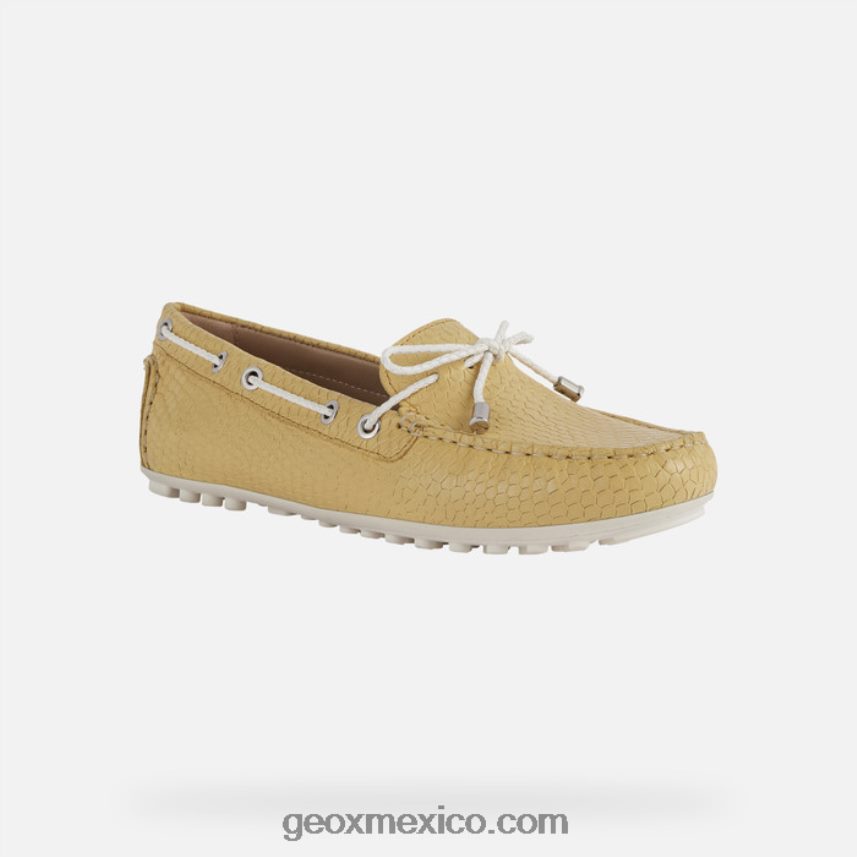 mujer leelyan amarillo claro/blanco Geox L846PZ467