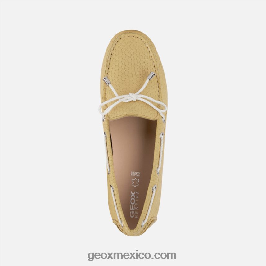 mujer leelyan amarillo claro/blanco Geox L846PZ467