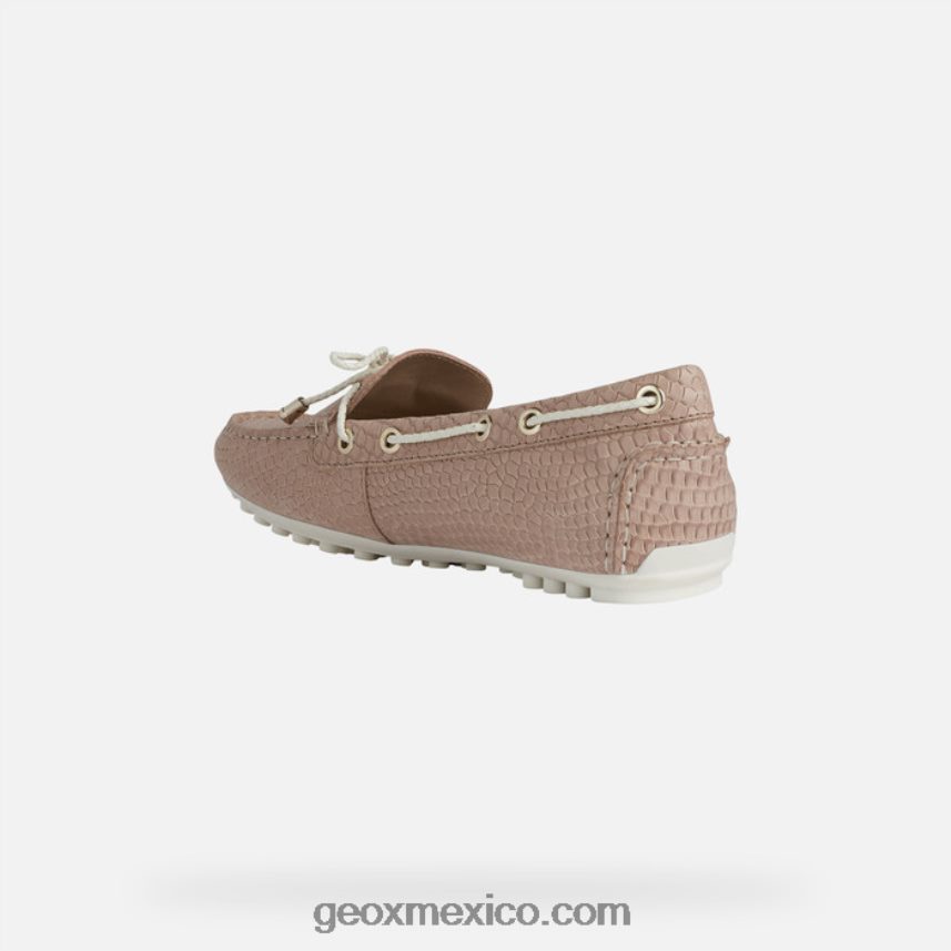 mujer leelyan piel oscura/blanco roto Geox L846PZ468