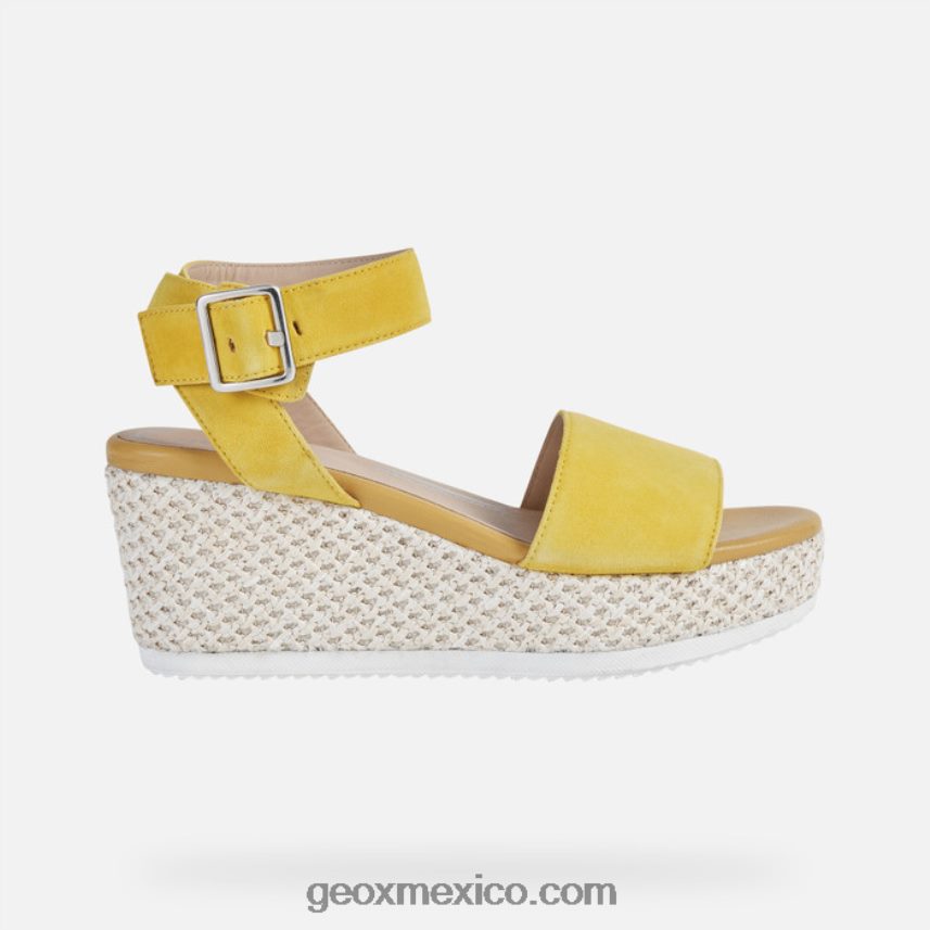 mujer lípari amarillo oscuro Geox L846PZ460