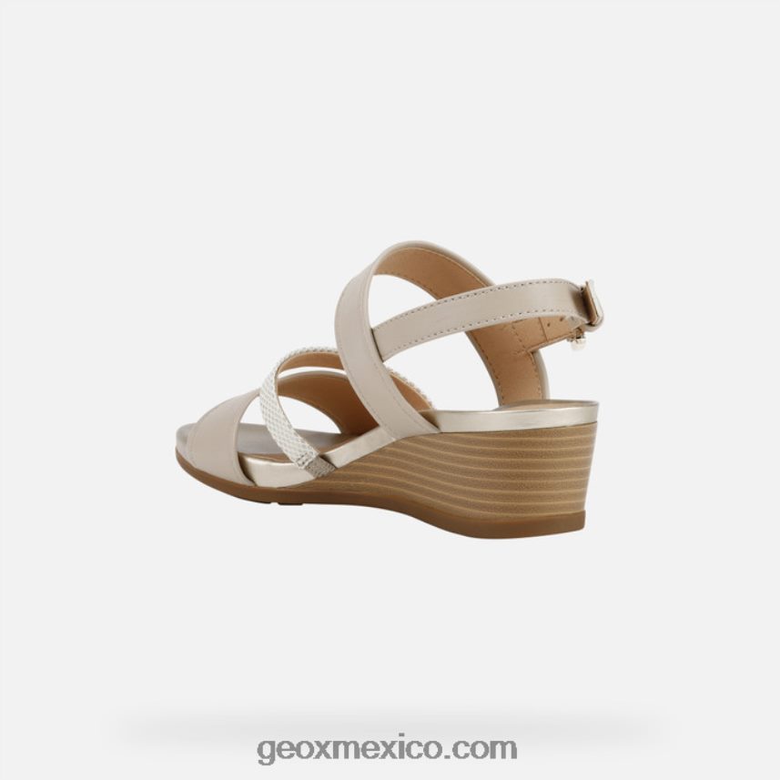mujer marykarmen beige/oro claro Geox L846PZ542