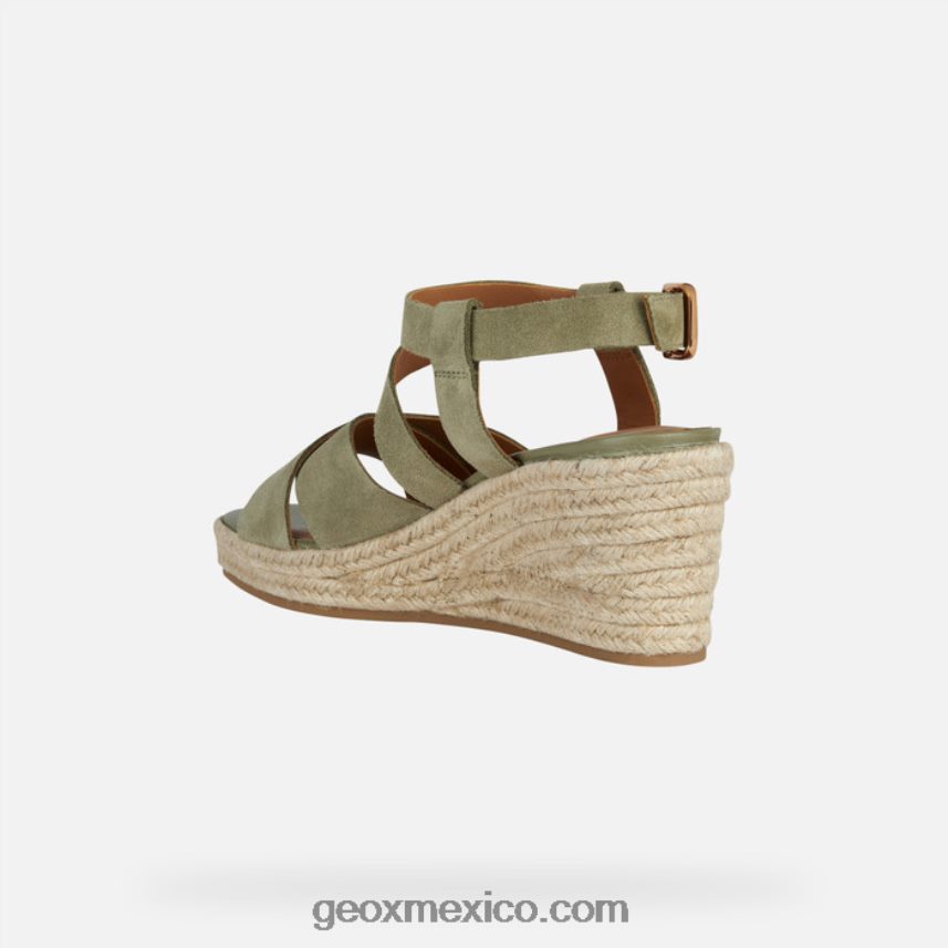 mujer panarea pistacho Geox L846PZ131