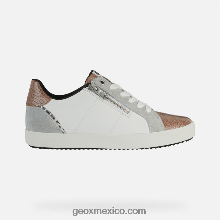 mujer rubia blanco/gris claro Geox L846PZ451