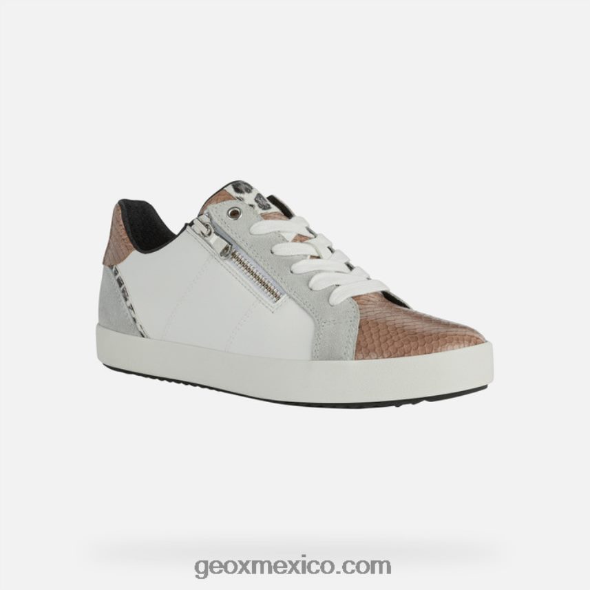 mujer rubia blanco/gris claro Geox L846PZ451