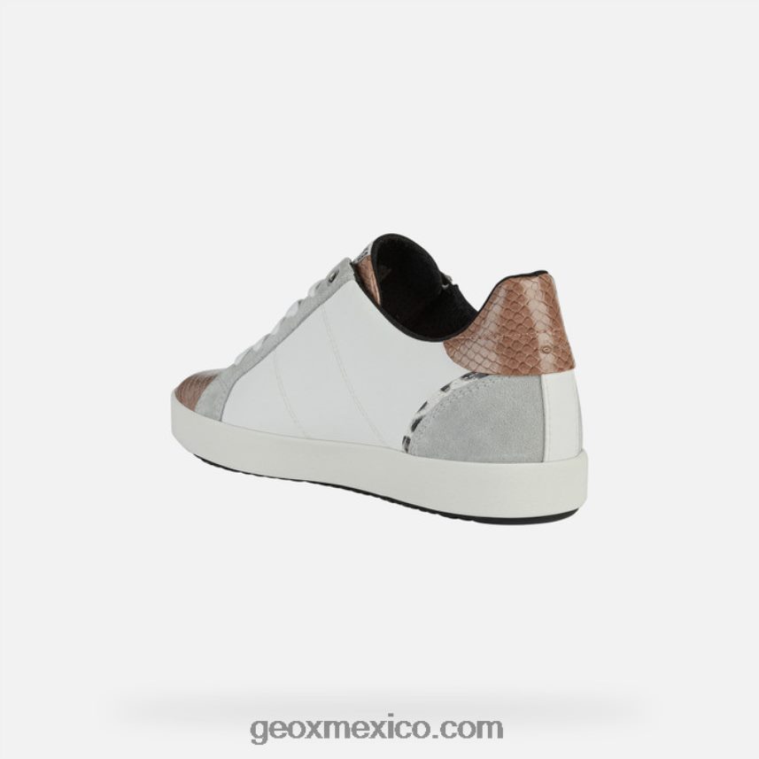 mujer rubia blanco/gris claro Geox L846PZ451