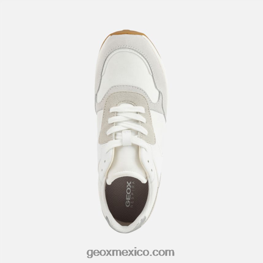 mujer runntix blanco/blanco hueso Geox L846PZ446