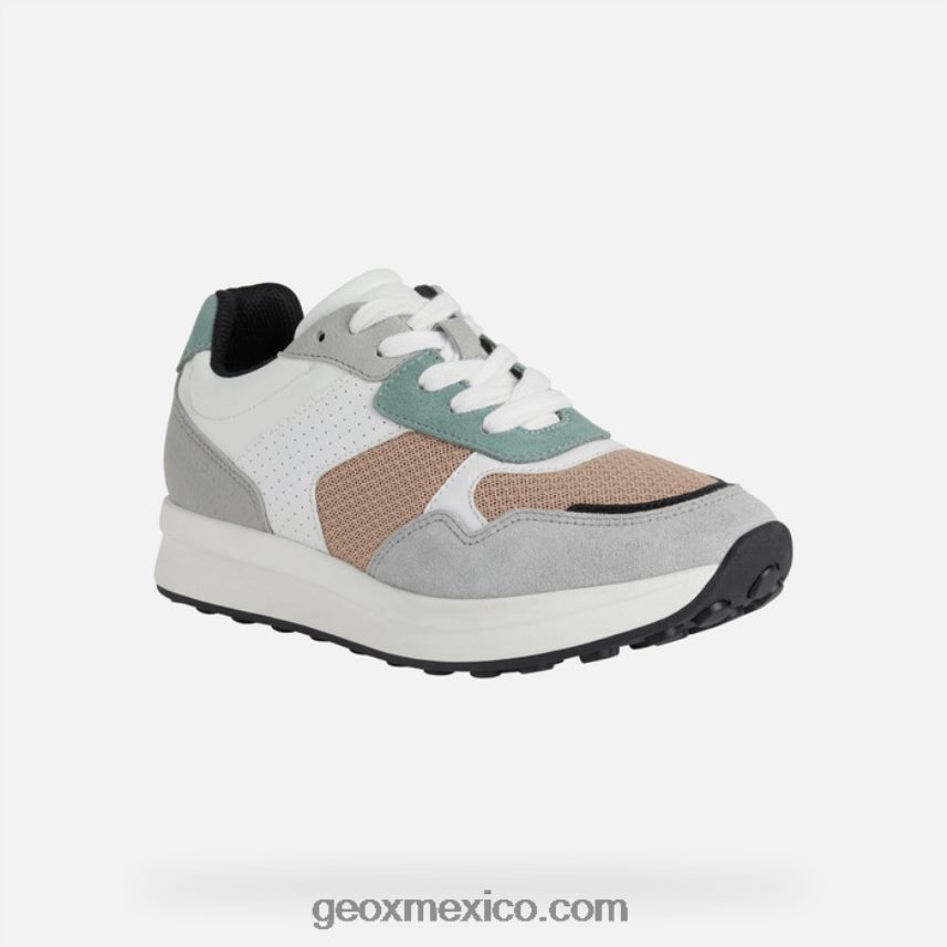 mujer runntix piel dk/gris lt Geox L846PZ567