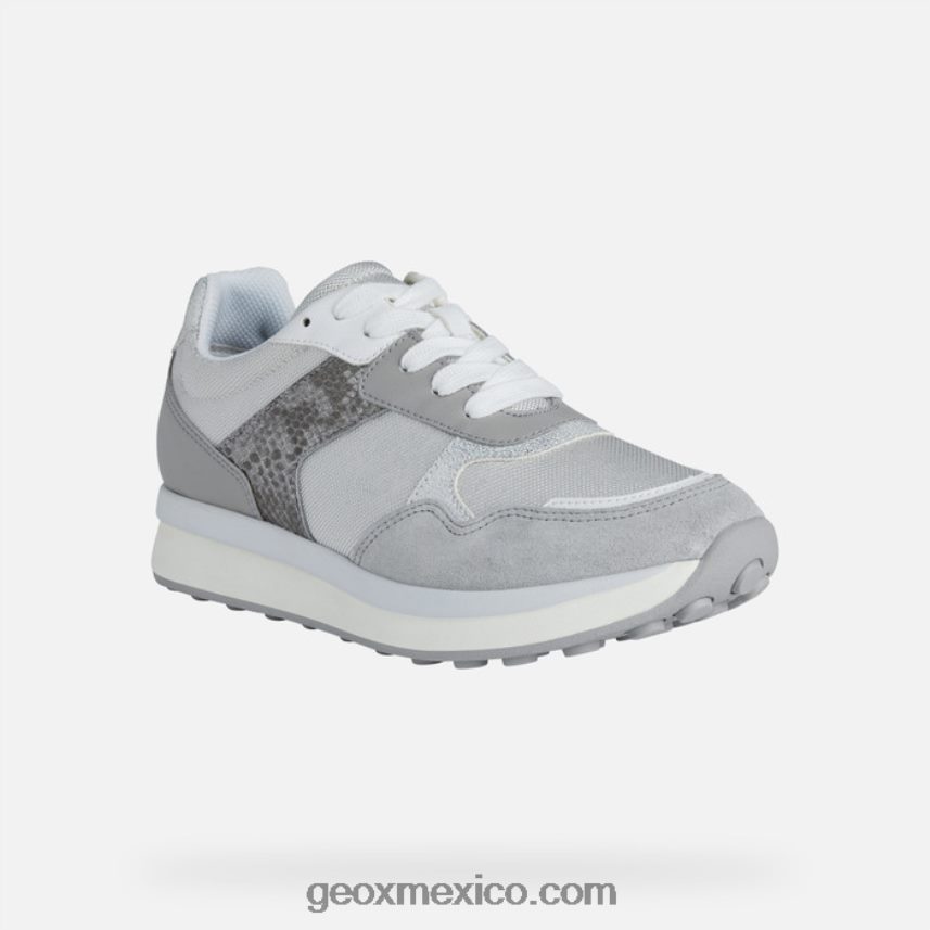 mujer runntix plata/gris claro Geox L846PZ381