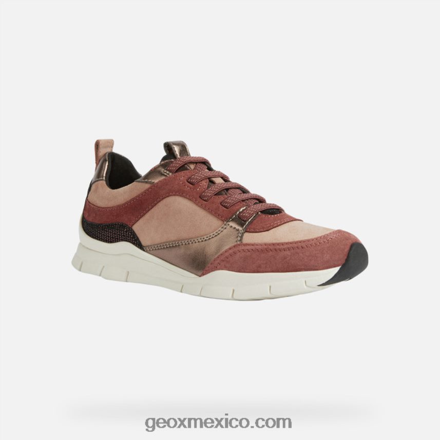 mujer sukie caoba/rosa oscuro Geox L846PZ295